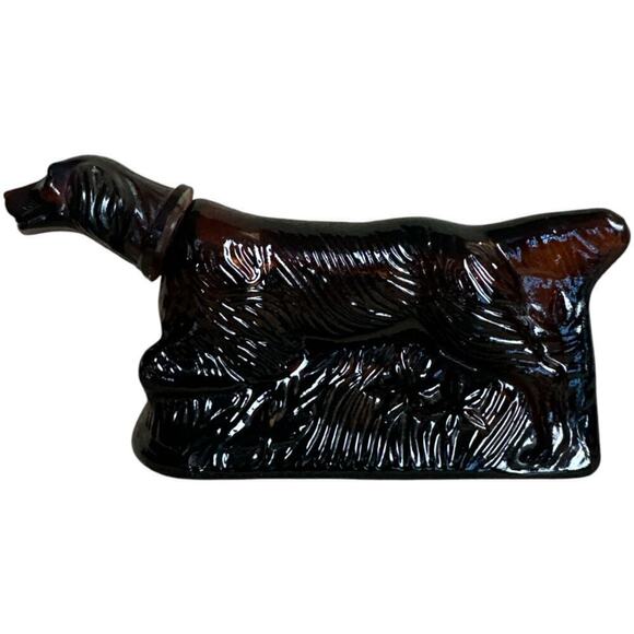 Vintage Avon Dog Brown Retriever After Shave Decanter Bottle Empty - Picture 1 of 6